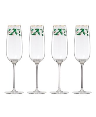 Набор бокалов для шампанского Lenox Holiday Decal, 4 шт