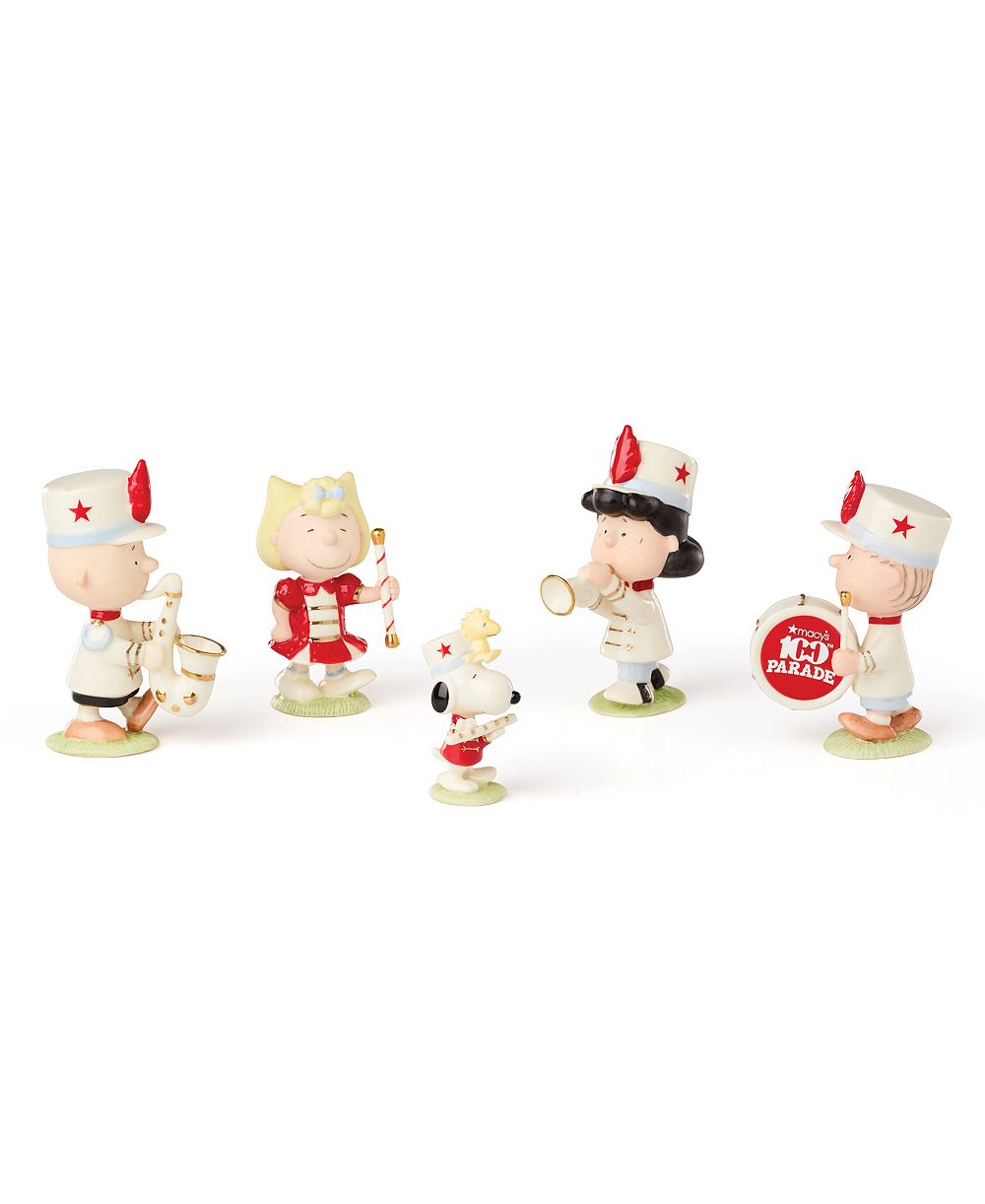 Набор из 5 фигурок Lenox "Парад в День благодарения Macy's 100 лет: бандуристы Peanuts"