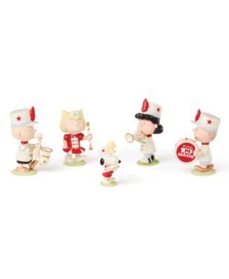 Набор из 5 фигурок Lenox "Парад в День благодарения Macy's 100 лет: бандуристы Peanuts"
