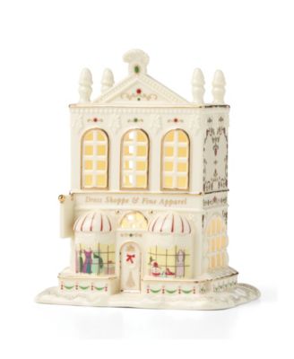 FROM THE 2009 VAULT! Lenox Mistletoe Park Dress Shoppe Lit Figurine, Exclusively at Macy's
