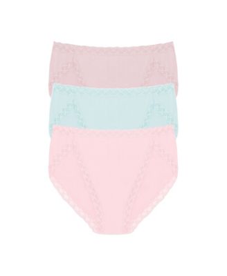 Natori Women's Bliss Pima Cotton French Cut Briefs 3-Pack
