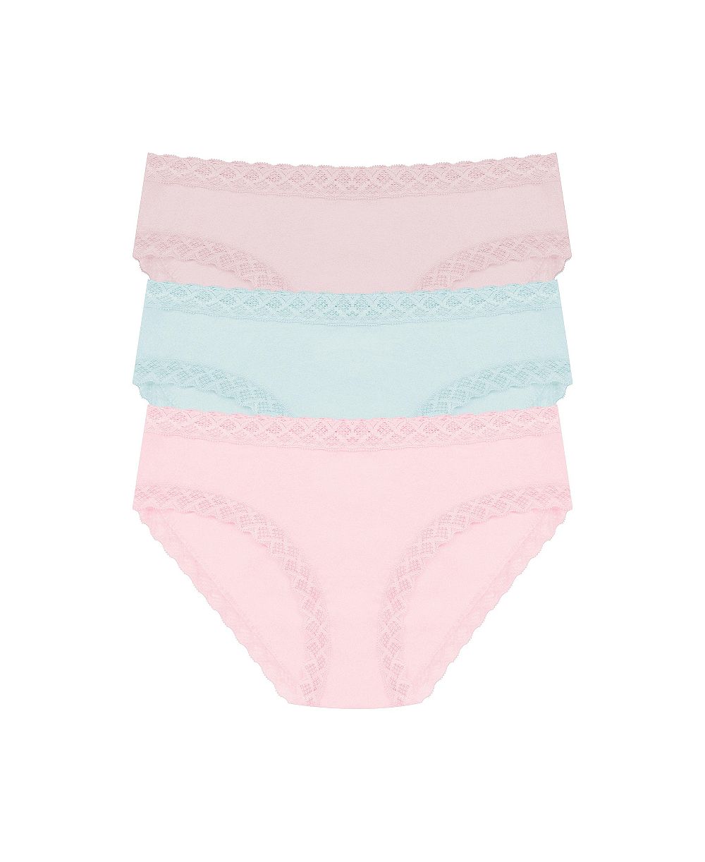 Natori Women's Bliss Pima Cotton Girl Brief 3-Pack