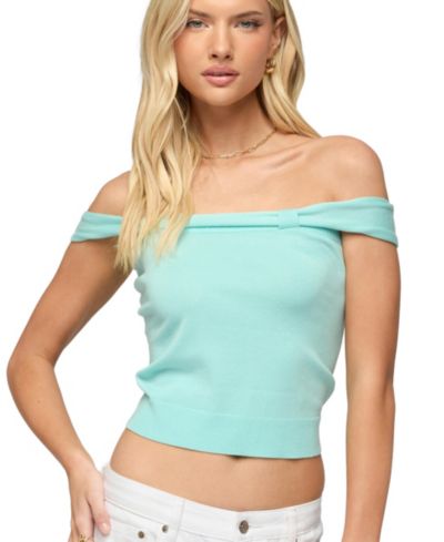 Edikted Women's Sami Off Shoulder Knit Top