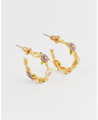 Серьги-кольца Fable England Gold Wildflower