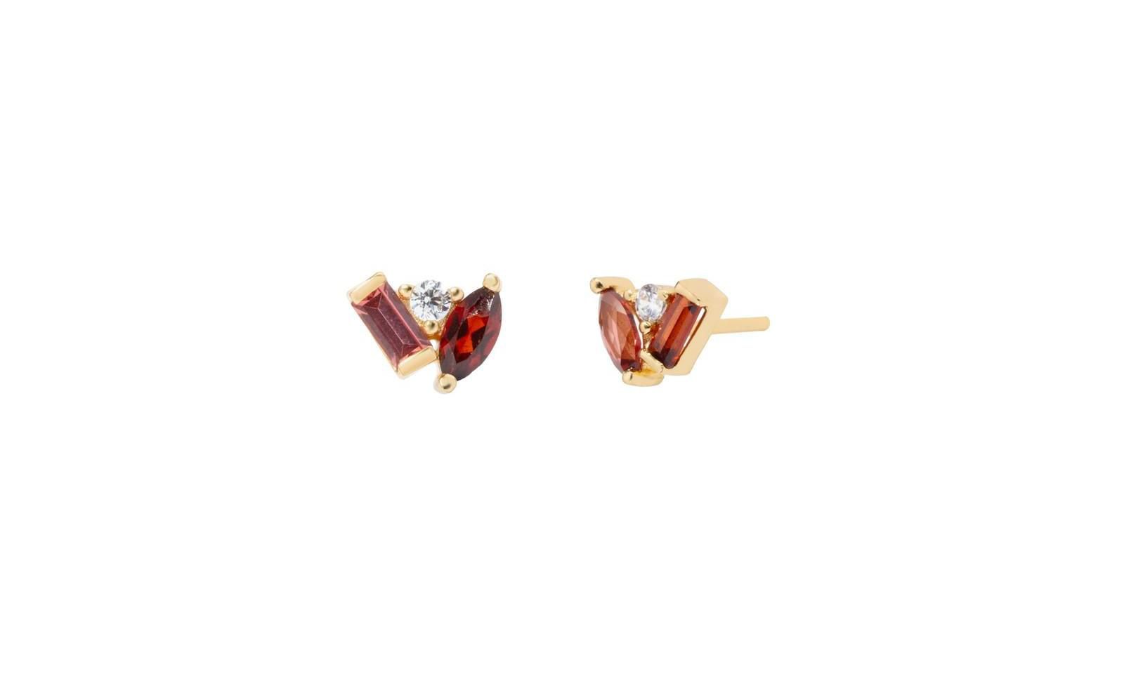 Little Sky Stone Seraphina Garnet Stud Earrings