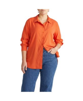 Universal Standard Женская рубашка Plus Sizes Cooling Stretch Cupro Artist