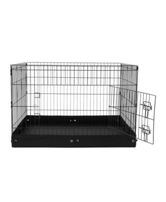 RUIE 4 Panel Foldable Metal Dog Exercise Pen 24 in Tall 36 in Wide Panels