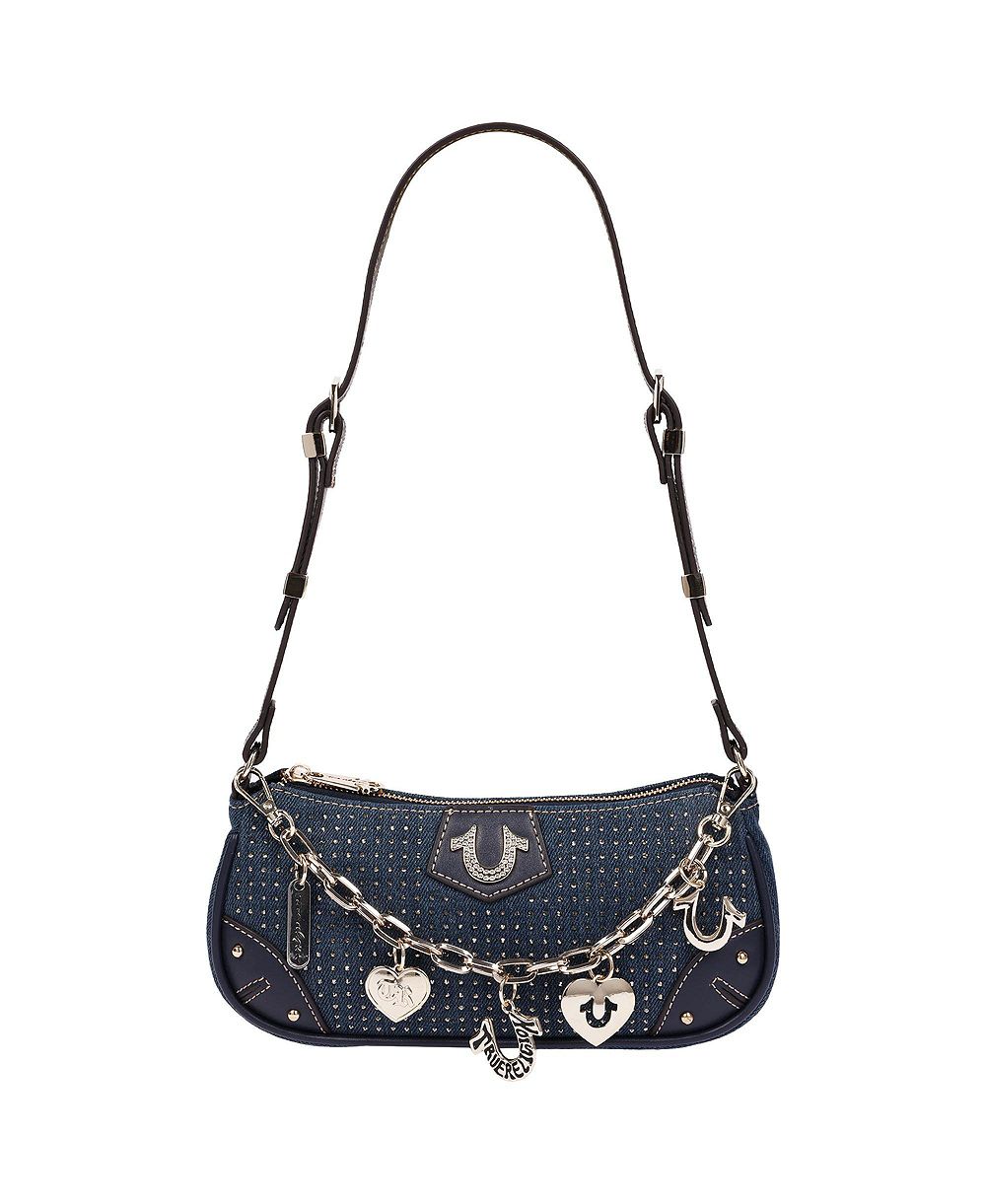 True Religion Women's Sparkle Denim Shoulder Bag