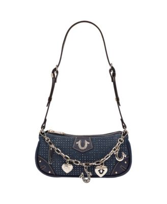 True Religion Women's Sparkle Denim Shoulder Bag