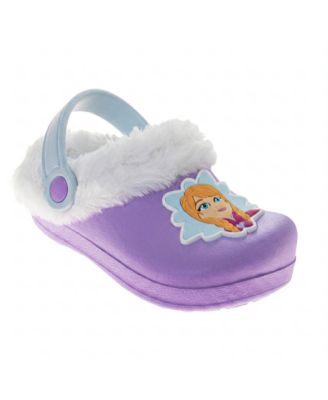Disney Детские сандалии Frozen Anna and Elsa Fuzzy Fleece Lined