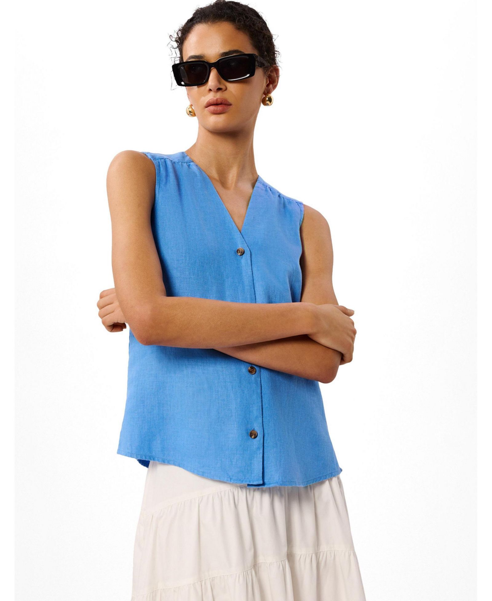 Женский топ Whistles Women's Laura Linen