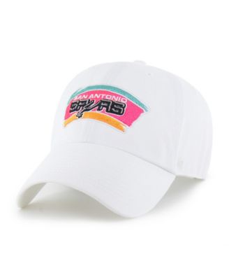 Мужская кепка '47 Brand White San Antonio Spurs Hardwood Classics Clean Up Adjustable