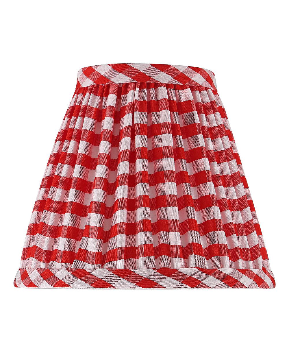 Абажур Springcrest Gingham Plaid Pleated Cotton Clip-On Empire Shade (3x6x5)