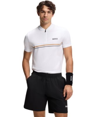 Мужская рубашка-поло BOSS by Hugo Boss Slim-Fit с технологией Moisture Management