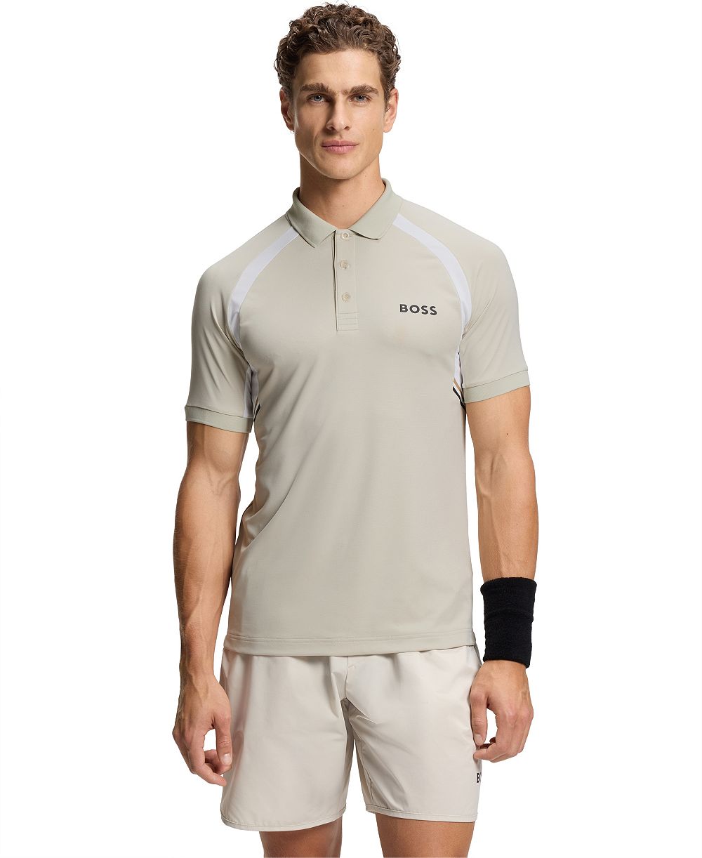 Мужская рубашка-поло BOSS by Hugo Boss Active Quick-Dry Stretch Slim-Fit