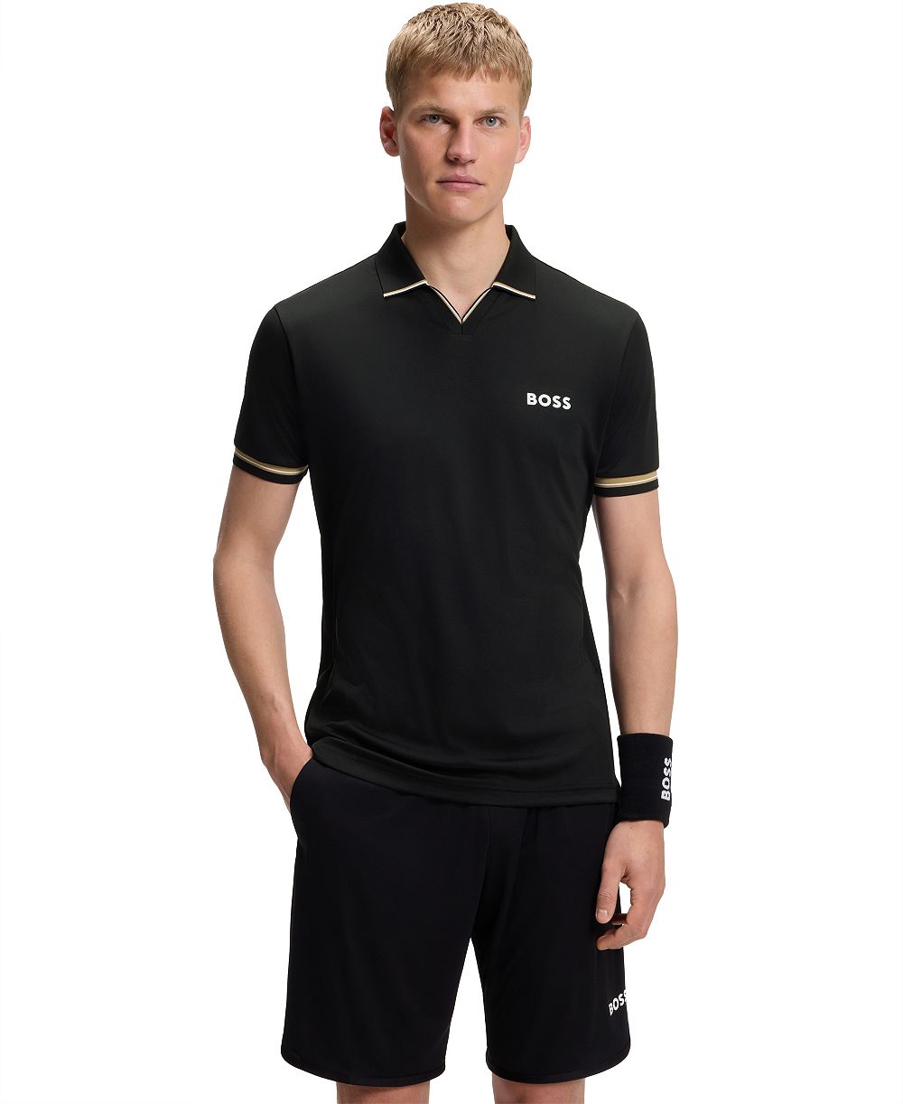 BOSS by Hugo Boss Men's Signature-Stripe Active Slim-Fit Polo Shirt