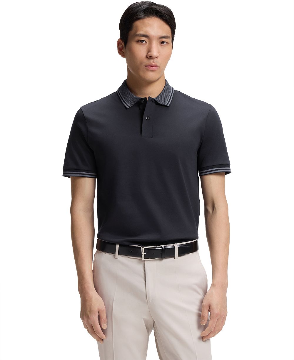 BOSS by Hugo Boss Men's Mercerized-Cotton Slim-Fit Polo Shirt