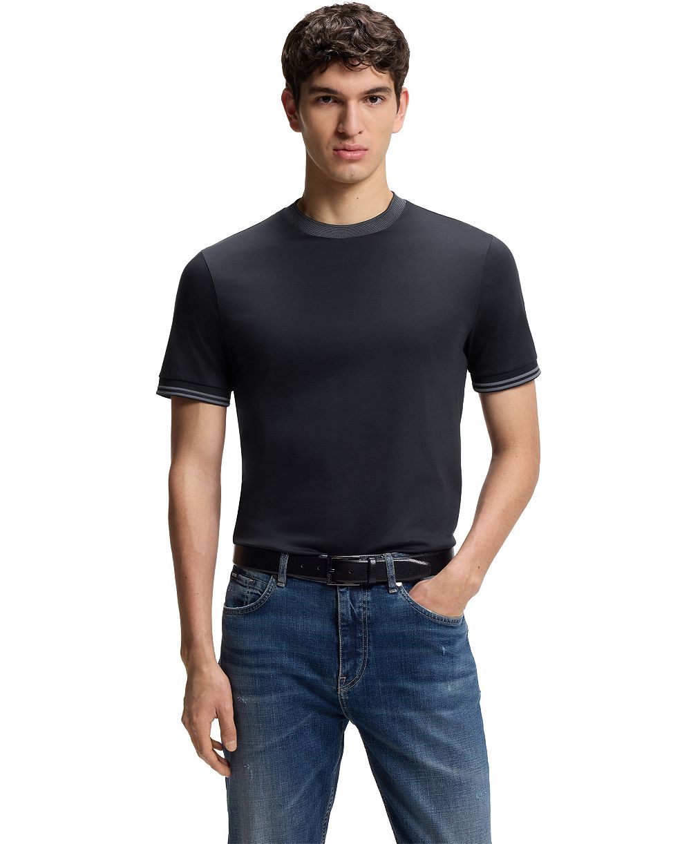 BOSS by Hugo Boss Мужская футболка Slim-Fit из мерсеризованного хлопка