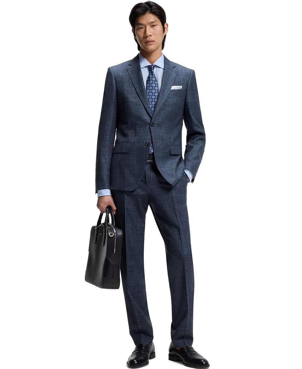 Костюм BOSS by Hugo Boss мужской, шерстяная смесь, Slim-Fit