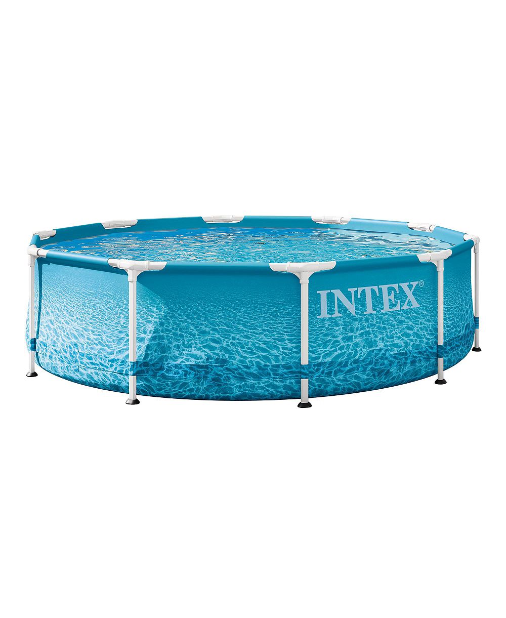 Intex 28206EH 10' x 30" Above Ground Steel Metal Frame Beachside Swimming Pool