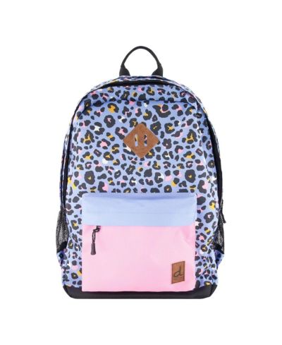 Deux par Deux Little Girl Leopard Practical Spacious Durable Backpack