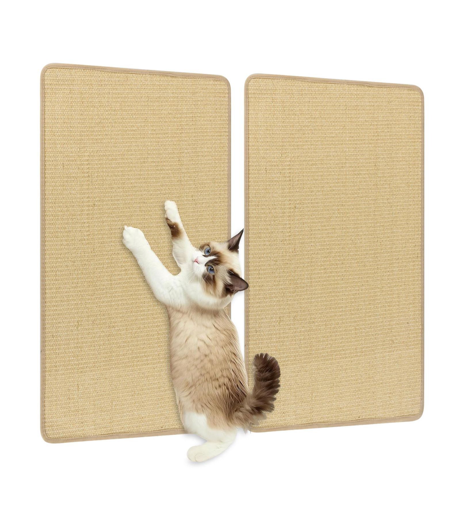 COZITO 2 Piece Cat Scratcher Mat Set Sisal Pads