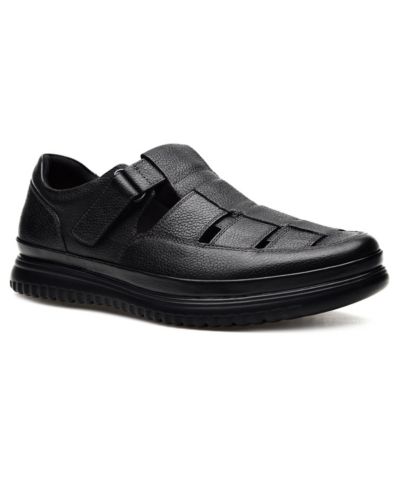 PAZSTOR Men's Premium Comfort Leather Closed Toe Casual Sandals Memphis