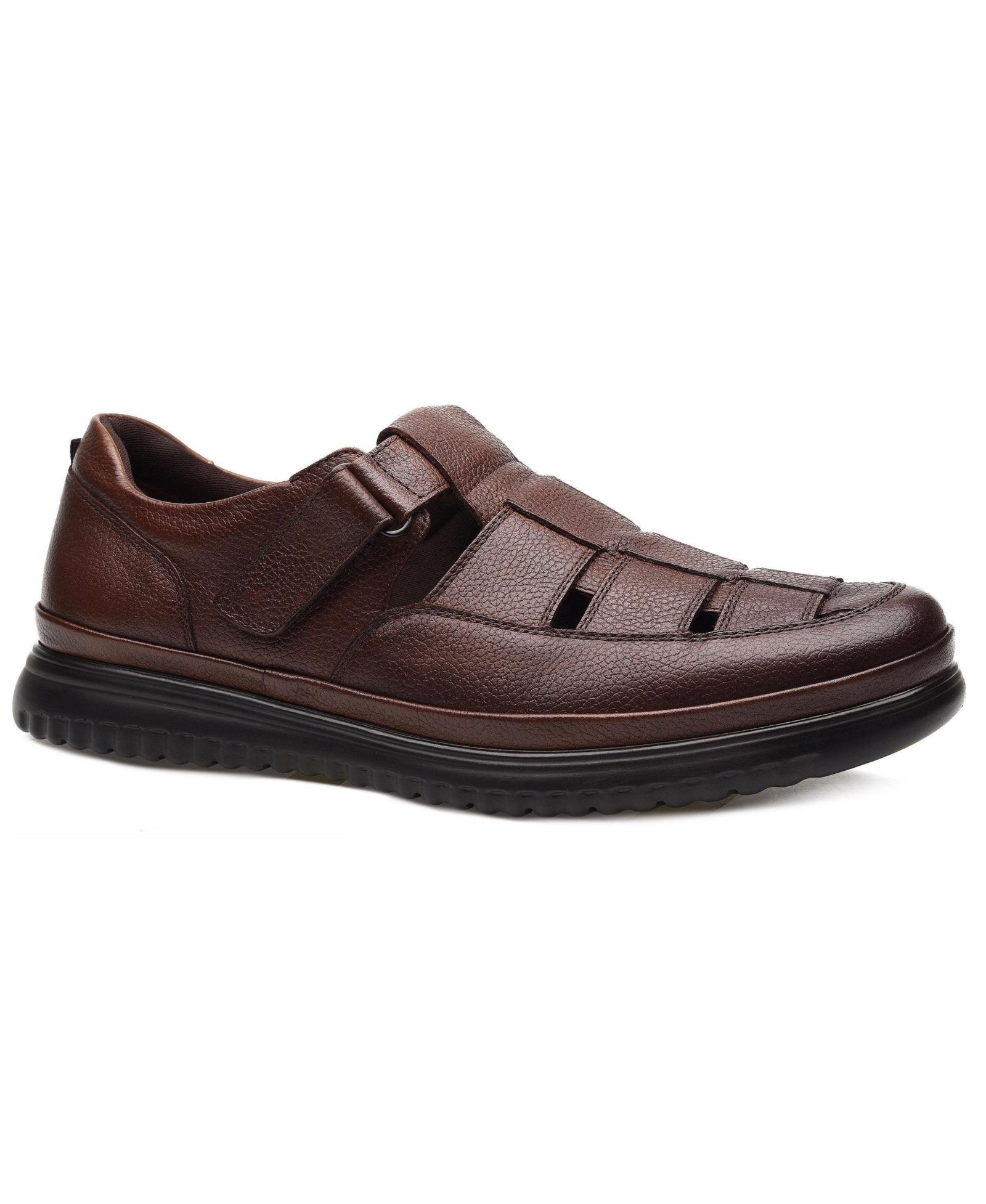 PAZSTOR Men's Premium Comfort Leather Closed Toe Casual Sandals Memphis