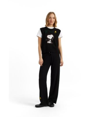 Chinti & Parker Women's Chinti and Parker Wool-Cashmere Snoopy Tank
