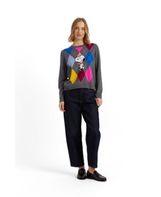 Женский свитер Chinti & Parker Wool-Cashmere Snoopy Argyle