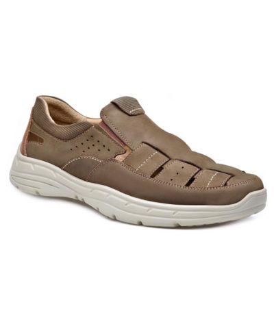PAZSTOR Men's Premium Comfort Leather Closed Toe Casual Sandals Abdiel