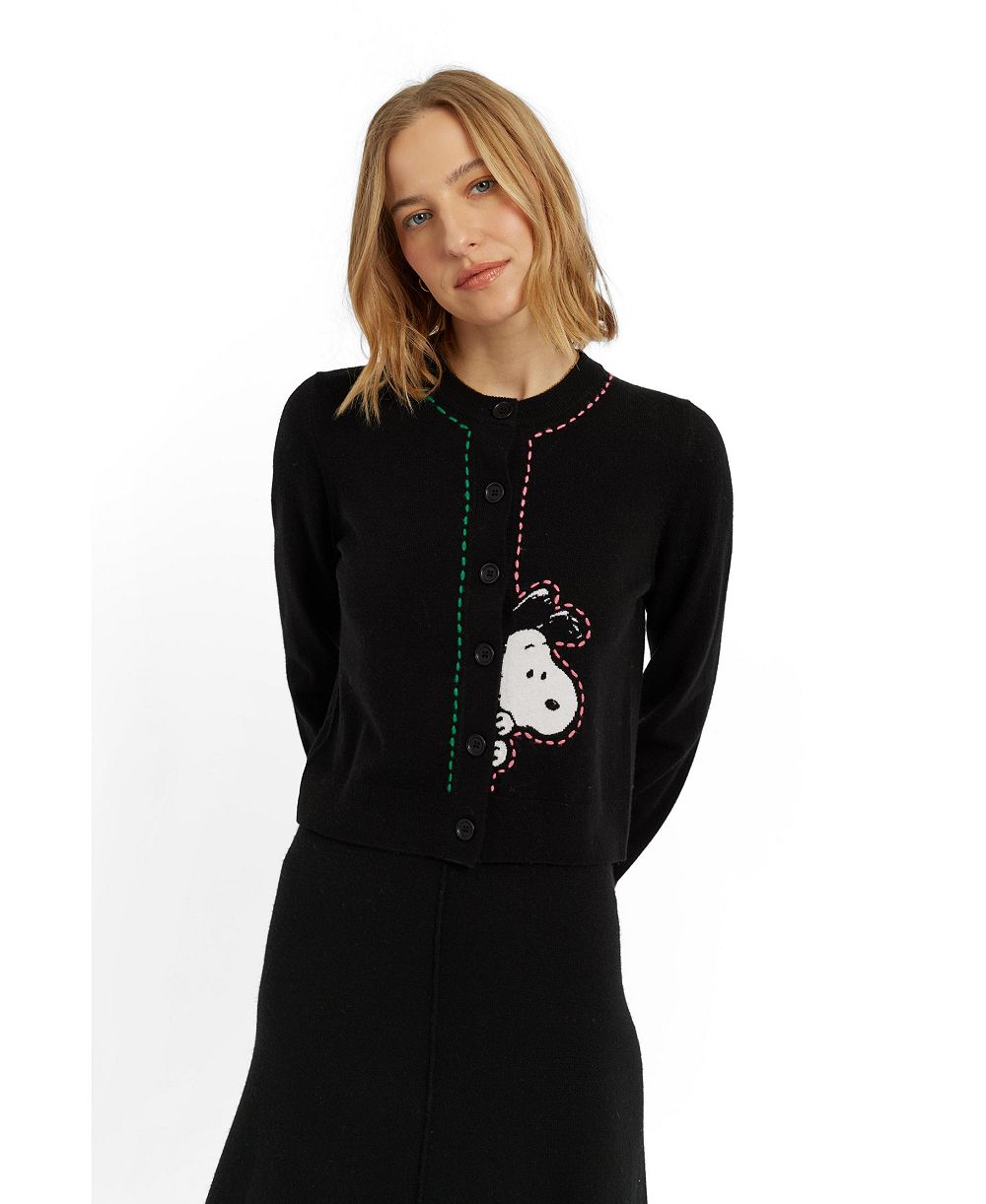 Женский кардиган Chinti and Parker Snoopy Peep из шерсти и кашемира