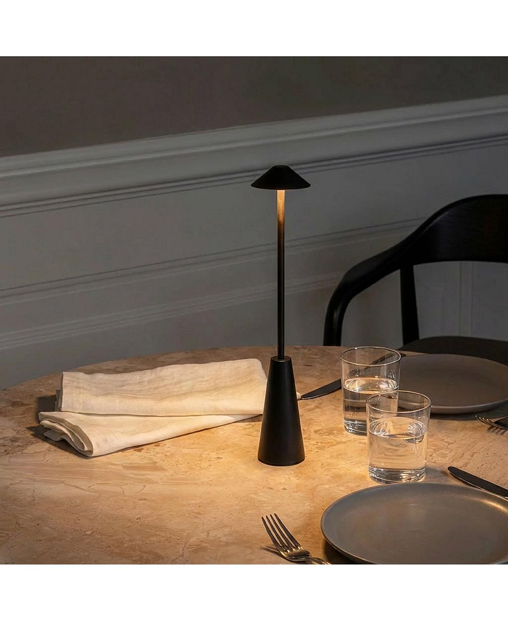 Настольная лампа Brightech Enoki 12" беспроводная перезаряжаемая LED Bistro
