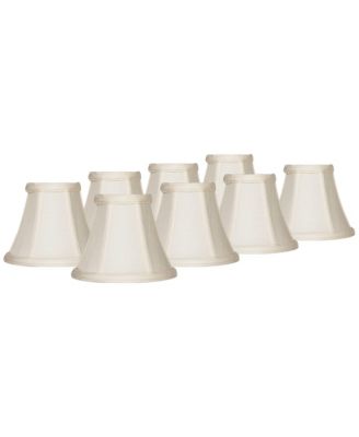 Комплект из 8 абажуров Imperial Shade, твердый, колокольчик, цвет Evaline Cream, верх 3", низ 6", высота 5", цоколь Candelabra с креплением-клипсой