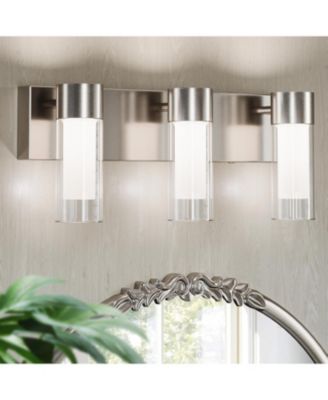 Светильник Tribesigns LED для ванной комнаты 3-Light Vanity Lights Over Mirror Wall Lights с 3 режимами цвета и отделкой Sand Nickel