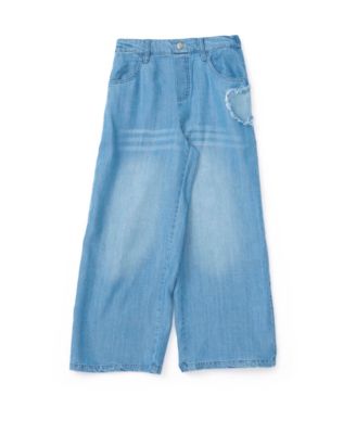 Брюки CeCe Girls' 7-16 Denim с вышивкой в виде сердечек