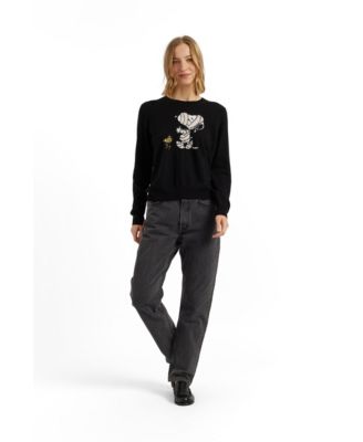 Chinti & Parker Women's Wool-Cashmere Snoopy Mummy Sweater