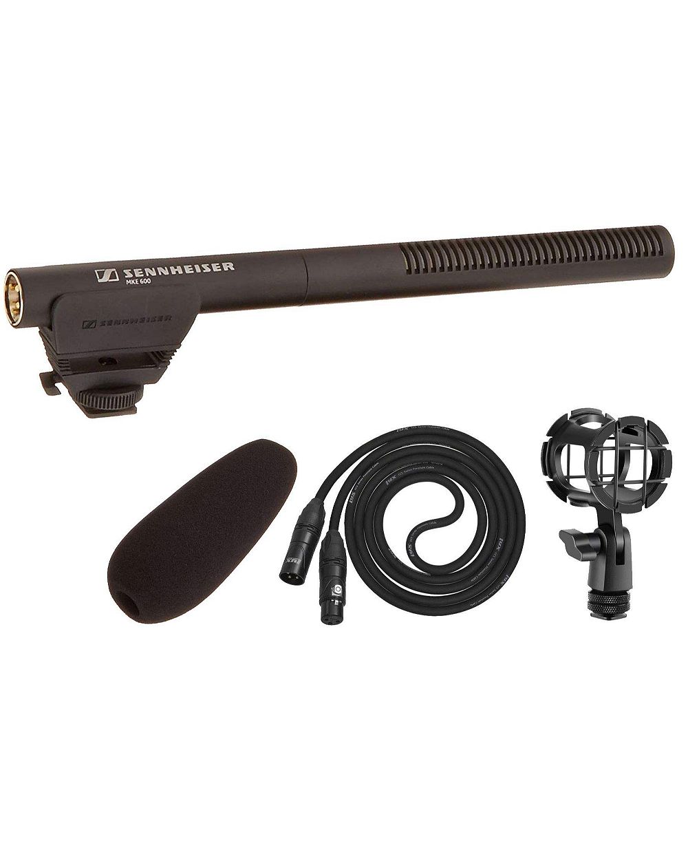 Sennheiser MKE 600 Shotgun Microphone Kit, XLR Compatible