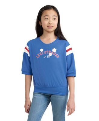 Детские свитшот Levi’s 7-16 Embroidered Crewneck