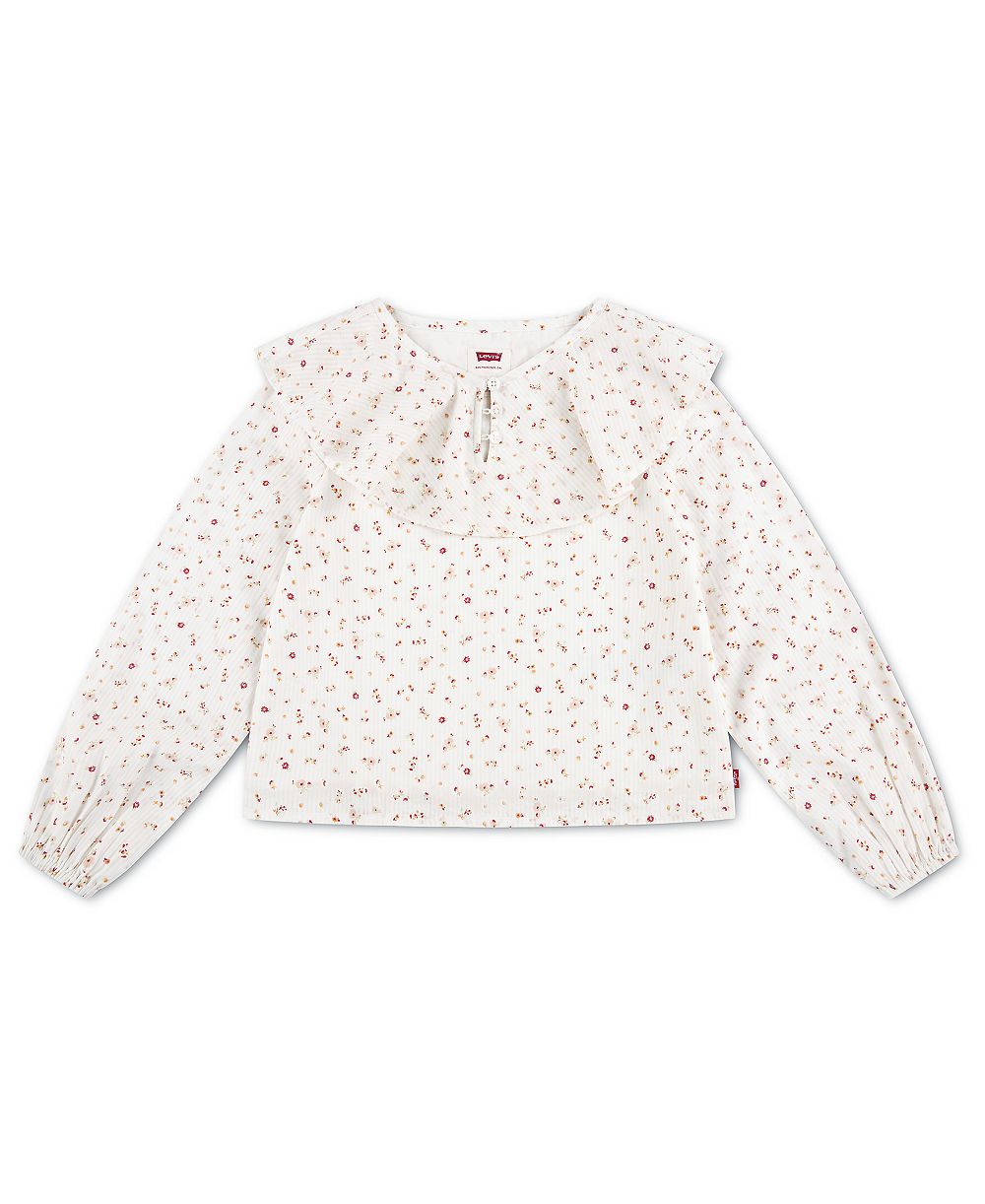 Levi's Girls' 7-16 Long-Sleeve Ruffle Top