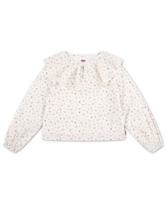 Levi's Girls' 7-16 Long-Sleeve Ruffle Top