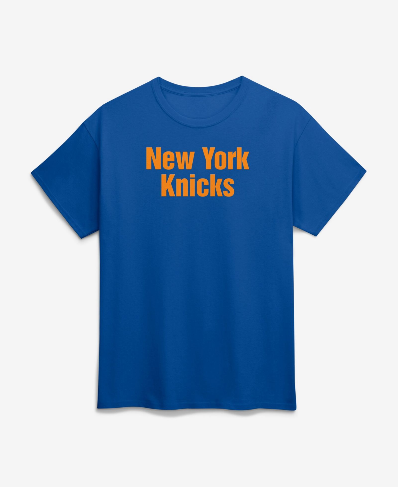 Мужская футболка Logo Athletic синего цвета с надписью New York Knicks