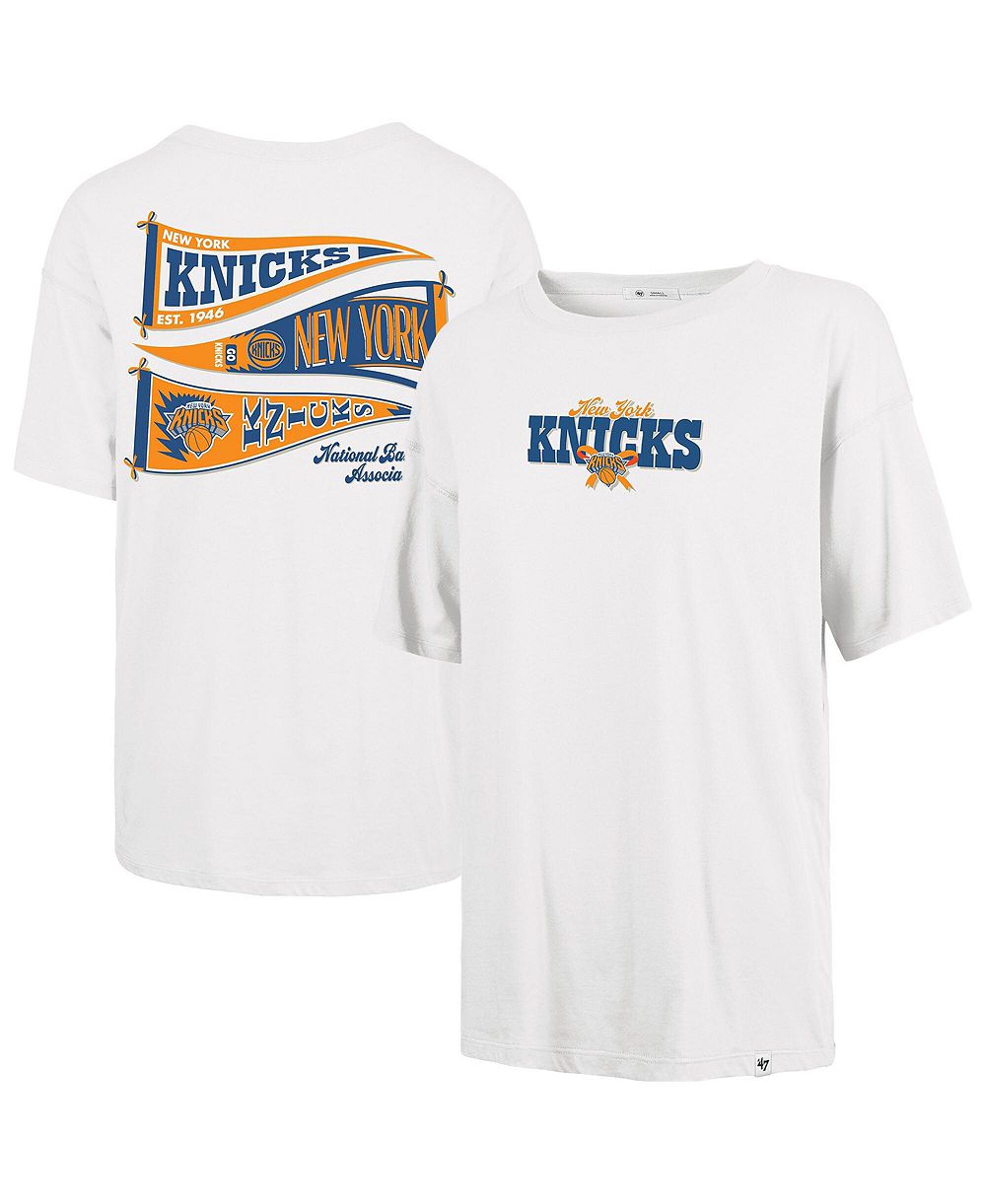 '47 Brand Женская футболка Cream New York Knicks Bow and Banner Sadie
