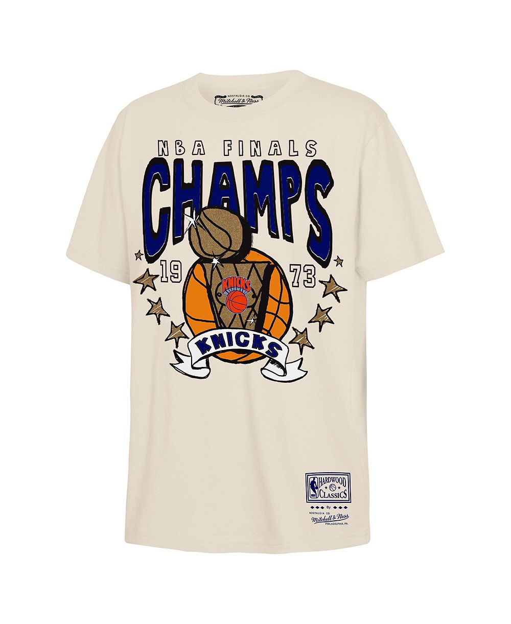 Детская футболка Mitchell Ness Toddler Natural New York Knicks 2026 NBA Finals Champions Retro