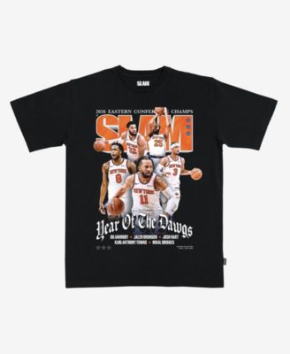 Мужская футболка Slam Black New York Knicks 2026 NBA Eastern Conference Champions Cover