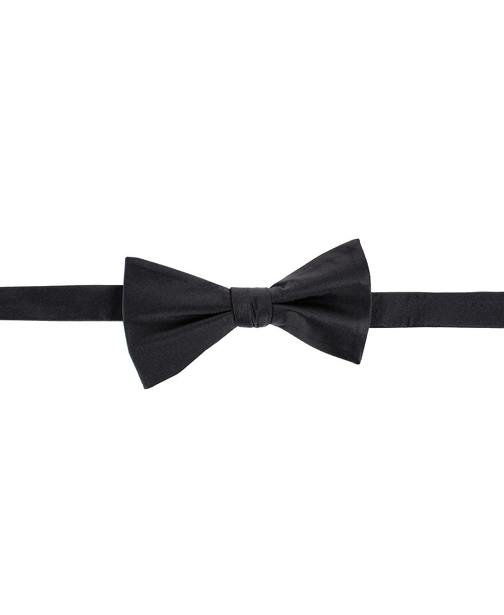 TRAFALGAR Big & Tall Sutton Solid Color Silk Bow Tie
