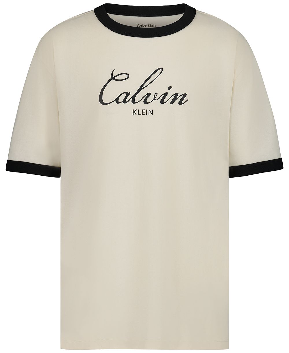 Calvin Klein Boys' 8-20 Ringer Short-Sleeve T-Shirt