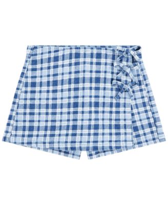 Levi's Girls' 7-16 Plaid Skort With Bows