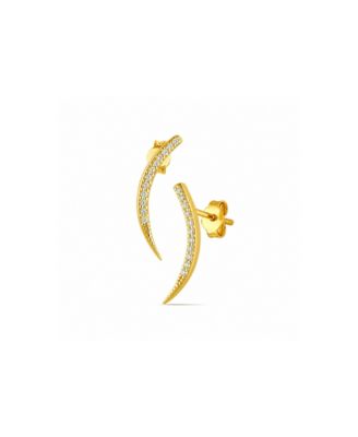 Серьги Spero London Fishbone из стерлингового серебра