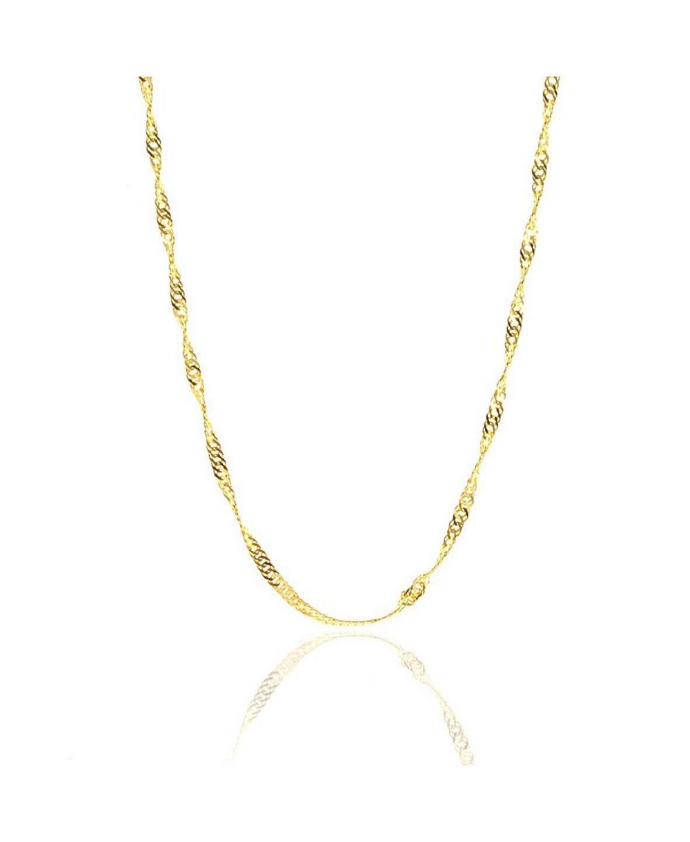 Цепочка Spero London Twisted Curb Singapore Sterling Silver Adjustable